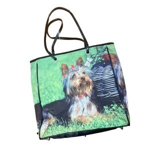 Braciano Yorkie Dog Print Purse Yorkshire Terrier Tote